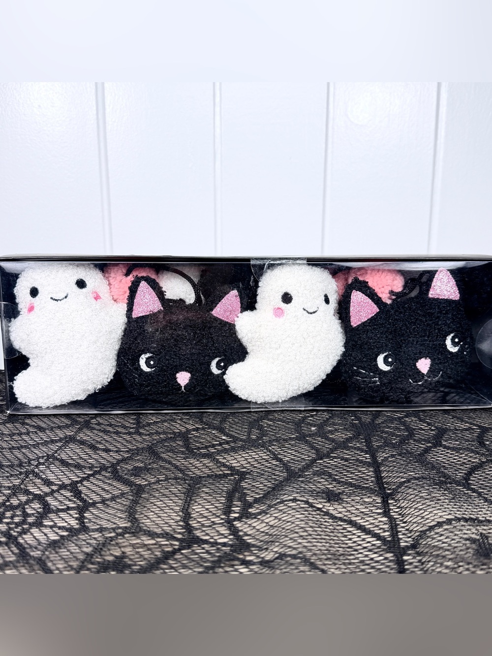 NEW Booville! Black Cat Ghost Halloween Garland